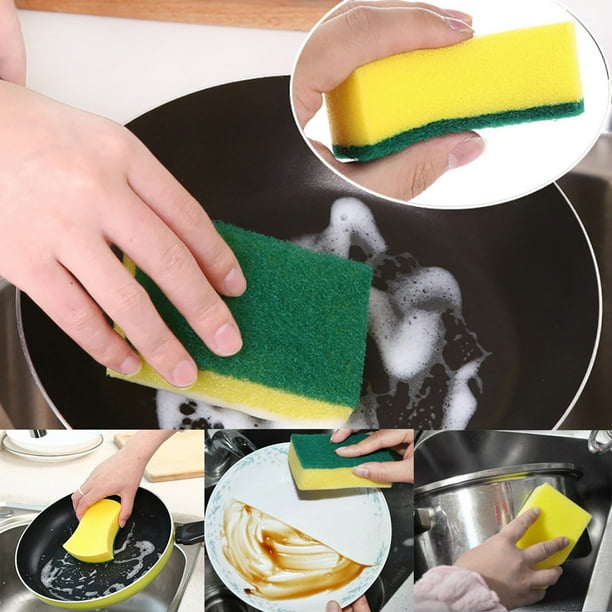 Limpiar 10 Uds cocina Nano esmeril limpio frotar olla Focal esponja para manchas