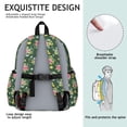 thumbnail image 5 of Pioneer Flower Floral Print Pattern Cute School Backpack with Padded Back and Adjustable Shoulder Straps 13.4"x11"x4.7", 5 of 5