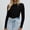 Black, variant on Womens Tshirt Solid Long Sleeve Crewneck Sheer Mesh See Through Top Tees for Women Black L