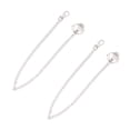 thumbnail image 2 of 2 Pcs Layers Metal Jeans Chain Long Punk Hip-hop Trendy Belt for Lady Boy Silver (45cm Style), 2 of 7