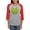 Heather/Red, variant on CafePress - Ginkgo Leaf Heart - Womens Baseball Tee