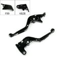 thumbnail image 1 of Adjustable Folding Extendable Brake Clutch Levers For Kawasaki ZX10R/RR/KRT Black, 1 of 2