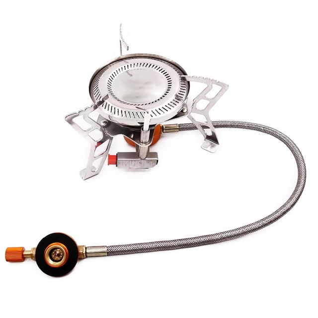 JIAHAOO Compact Foldable Gas Stove with Anti-Slip Teeth, Safe & Efficient Cooking Solution for Backpacking & Travel