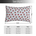 thumbnail image 2 of Pofeuu Hand Drawn Strawberry Print Polyester Microfiber Plush Pillowcases, Super Soft and Cozy Pillow Case Covers with Envelop Closure（Pillow core not included）-14"x20", 2 of 6