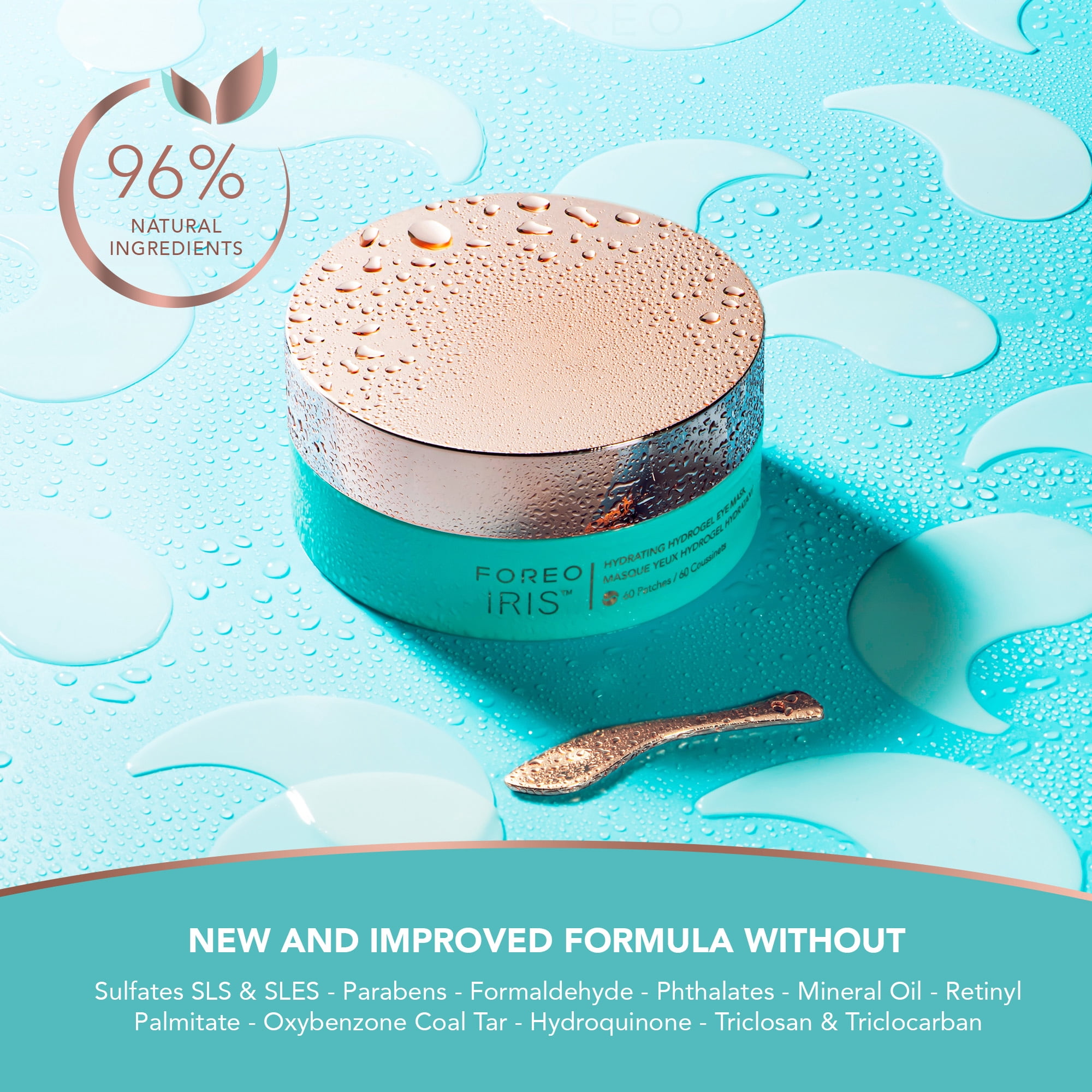 FOREO IRIS Hydrating Hydrogel Eye mask 60 pcs