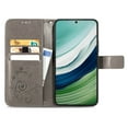 thumbnail image 3 of For Huawei Mate 60 Four-leaf Clasp Embossed Leather Phone Case(Grey),iPhone 15 Pro Max, 3 of 5