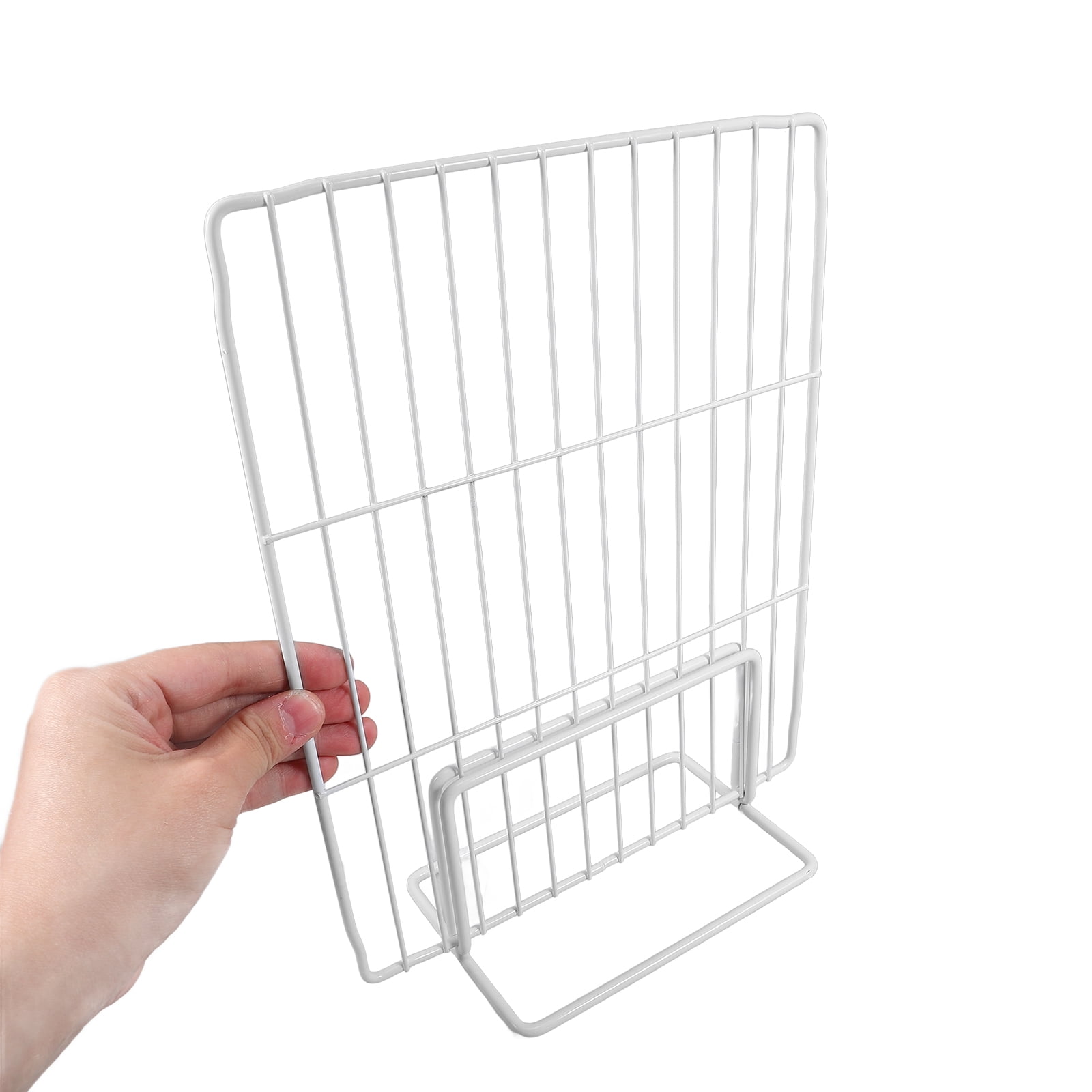 Masteelf Freezer Separator Fridge Shelf Organizer Metal Shelf Separator Iron Mesh Divider