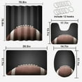 thumbnail image 2 of Football 4 Pieces Shower Curtain Set with Non-Slip Rug Sports American Football Black background with 12 Hooks, Bath Mat Set Bathroom Decor by Durable Waterproof Fabric, 72x72 Inch, 2 of 4