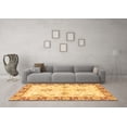 thumbnail image 3 of Ahgly Company Indoor Square Oriental Brown Traditional Area Rugs, 6' Square, 3 of 4