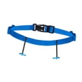 thumbnail image 4 of Cinturón elástico para triatlón y running, ajustable, ligero y con porta dorsales. Azul cielo, 4 of 9