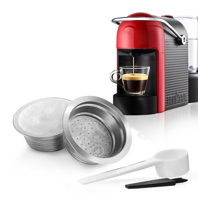 benfuchen Stainless Steel Reusable Refillable Coffee Capsules Compatible with LAVAZZA A MODO MIO Coffee Cup Filte