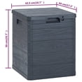 thumbnail image 2 of vidaXL Garden Storage Box 23.8 gal Anthracite, 45684, 2 of 8