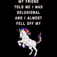 thumbnail image 3 of CafePress - I Almost Fell Off My Unicorn Men's Dark Pajamas - Men's Dark Loose Fit Cotton Pajama Set, 3 of 7