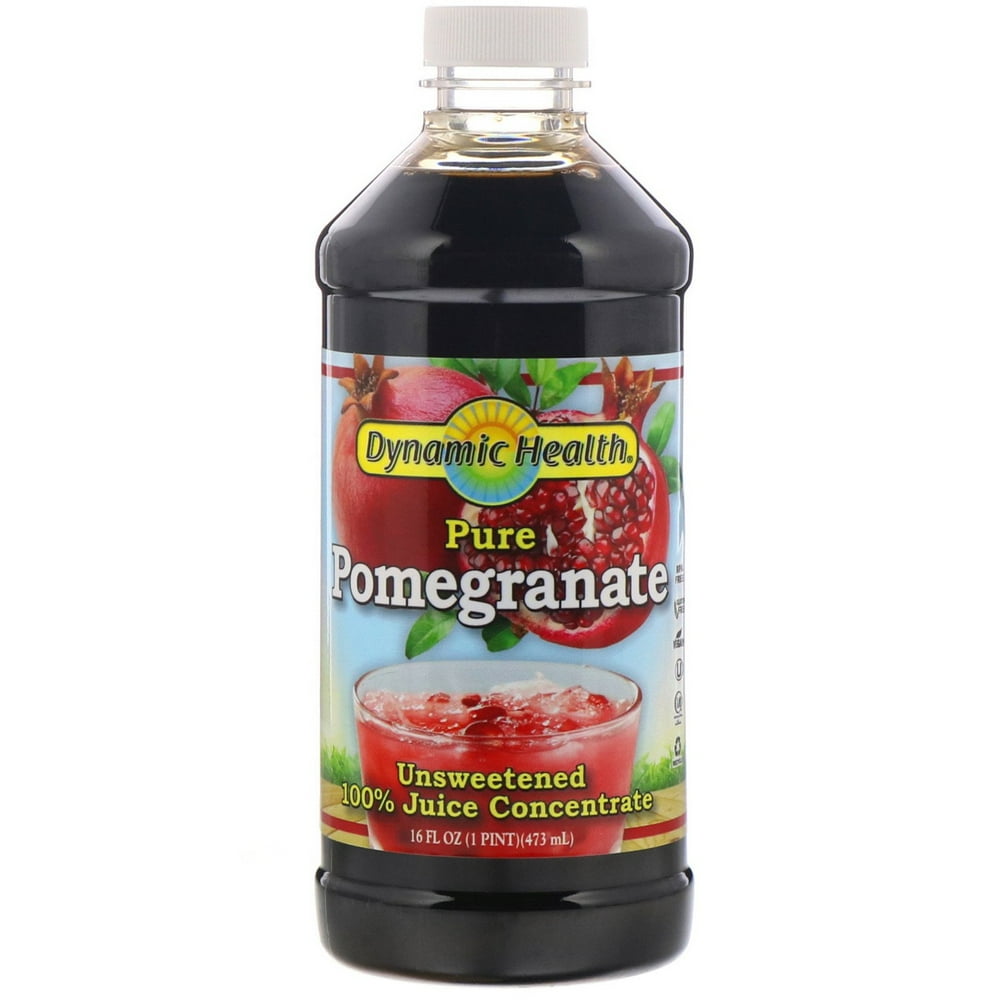 Is Concentrated Pomegranate Juice Healthy Dynamic Health Pure Pomegranate - Unsweetened 100% Juice Concentrate
