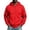 Red, variant on FRSASU Men's Zip Up Plain Hooded Sweatshirts Casual Long Sleeve Fleece Hoodie with Kangaroo Pockets White