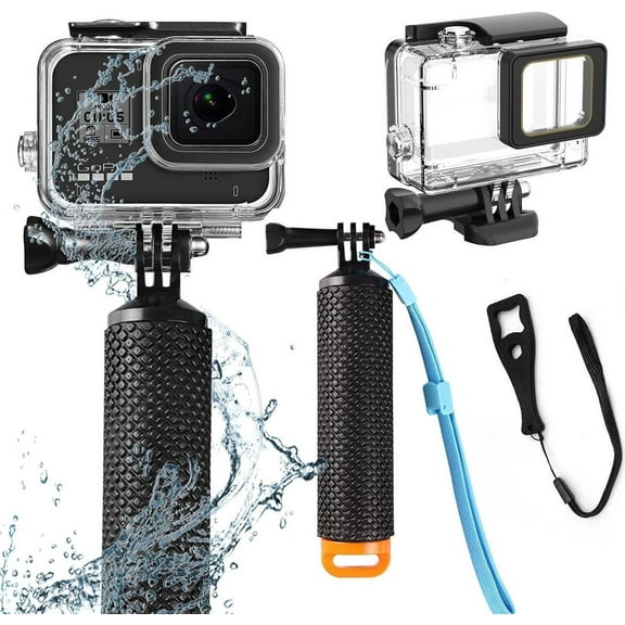 Compatible for Go Pro Hero 7 6 5 Black Waterproof Housing Case 45M/147FT Protective Underwater Dive Case Shell with Cameras Handle Mount Accessories Kit