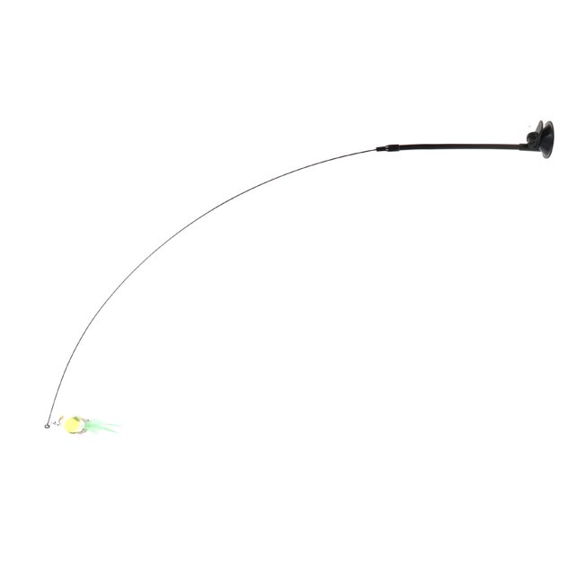 Interactive Cat Wand Toy Cat Wand Feather Toy Feather Cat Teaser Stick Interactive Fun Handheld Cat Teaser Wand Toy With Suction Cup For Indoor Fun Handheld Feather