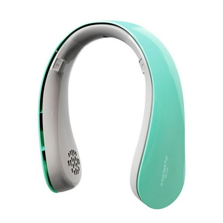 

Bollpiano Portable Neck Fan Hands Free Bladeless Fan 2000 mAh Battery Operated Wearable Personal Fan Leafless Rechargeable Headphone Design USB Powered Desk Fan 3 Speeds