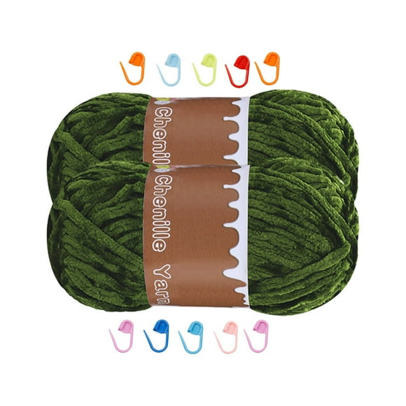 Hilo de ganchillo tejido a mano en una bola de lana de terciopelo agradable y suave para tejer