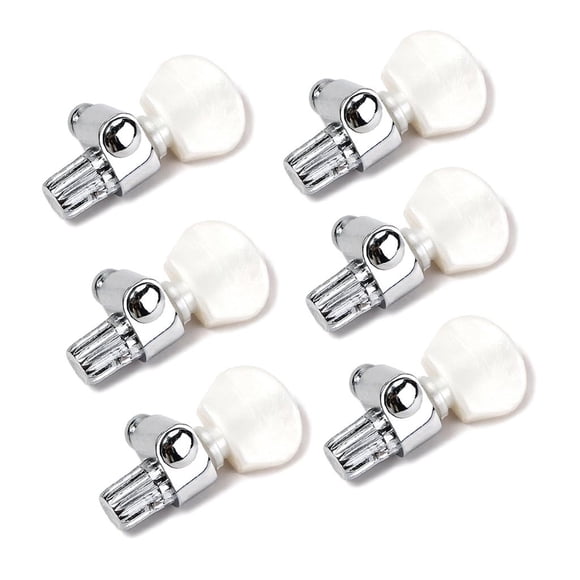 Milaget 6x 5th String Banjo Tuners Tuning Pegs Machine Heads Parts with Pearl Button