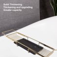 thumbnail image 3 of Metal Marble Bathtub Rack Rack Rack Black Tray Bathroom Telescopic Rack Hotel Anti Slip Restroom Steel Marble Bathroom Tub Accessories, 3 of 7