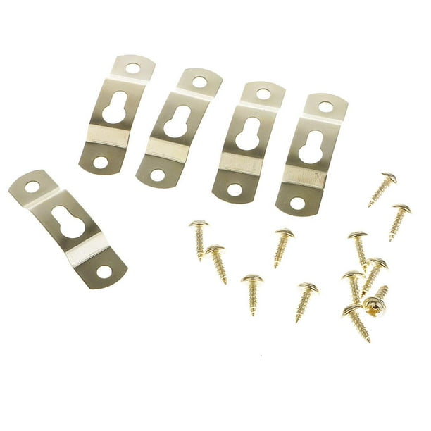 Brass-Plated Hooks - Supports 100 lbs For Hook and Wire Hanging
