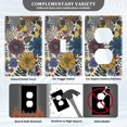 thumbnail image 3 of Yayeee Blank Wall Plate Cover 1-Gang 4.5"x2.7" Home Unused Decorative Outlet, Blue Flowers, 3 of 7