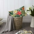 thumbnail image 6 of Hibiscus Flowers Pillow Cover 12x20 inch Summer Colorful Hawaiian Tropical Plants Palm Leaf Pillows Decorative Throw Pillows Farmhouse Decor for Home Cushion Case, 6 of 6