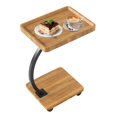 thumbnail image 2 of Adjustable Height Side Table with Wheels & 360° Swivel | Multi-Functional c-Shape End Table for Small Spaces | Modern Night Stand for Living Room, Bedroom & Office Use, 2 of 7