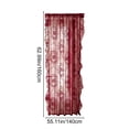 thumbnail image 3 of Yakvarog Floral Lace Sheer Curtains 63" x 55", Scalloped Edge Rod Pocket Window Drape, Light Filtering Semi-Blackout Voile Panel for Living Room Bedroom, Machine Washable, 3 of 6