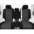 thumbnail image 2 of CalTrend Front 40/20/40 Split Back & 60/40 Cushion Faux Leather Seat Covers for 1995-2000 Chevy C3500 - CV561-03LB Charcoal Insert with Black Trim, 2 of 3