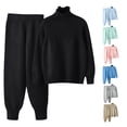 thumbnail image 1 of Sentmoon Pajama Pants Women High Waist Wide Leg Pants for Women Solid Color with Pockets Stretchy Plus Size Pants for Women Fall for Christmas Morning, 1 of 5