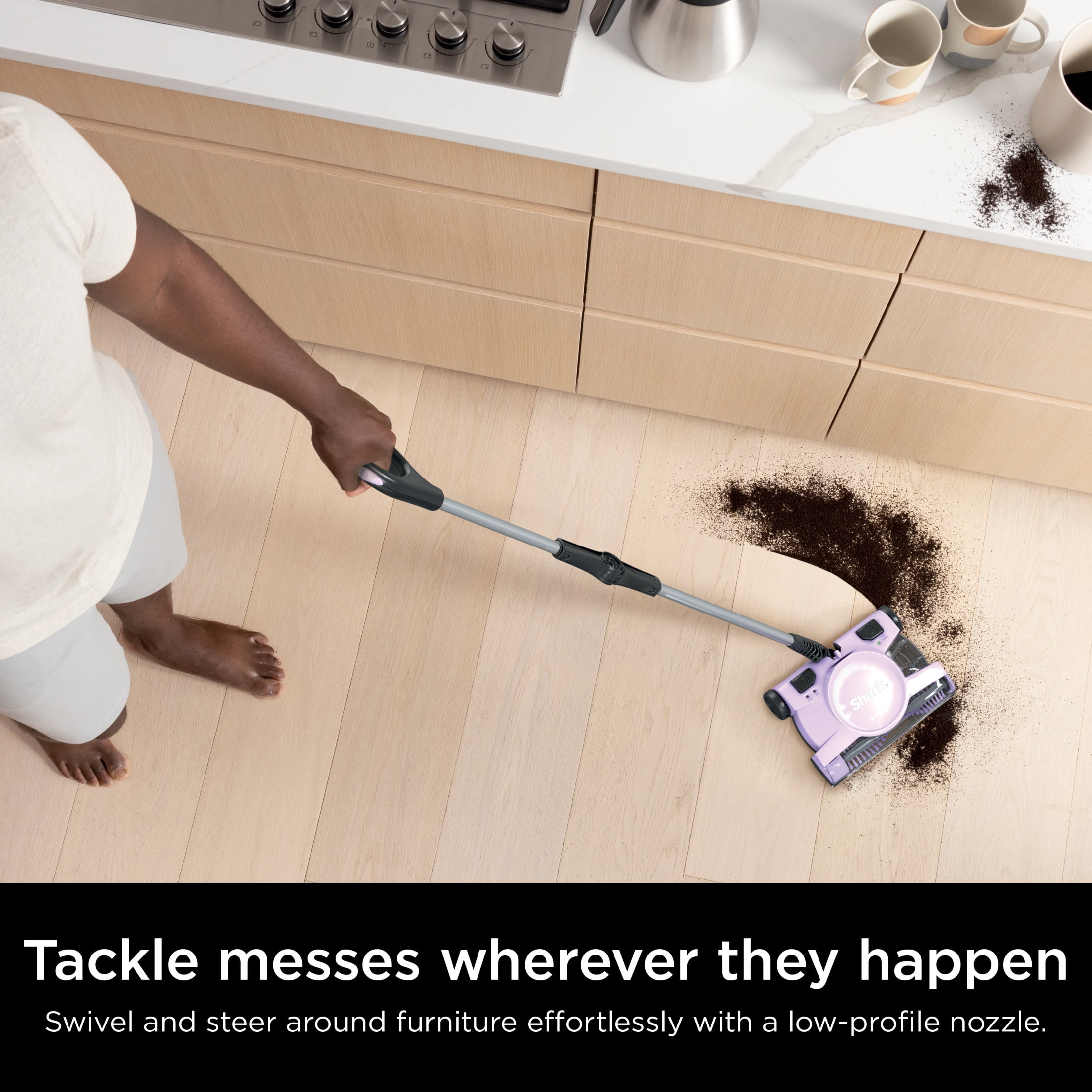 Shark Cordless Carpet & Floor Sweeper, 12-in. Cleaning Path