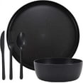 Mainstays 10Inch EcoFriendly Recycled Plastic Dinner Plate, Black