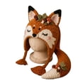 thumbnail image 2 of DIY Crochet Kit for Beginners, Hood Hat DIY Crochet Making Set with Fantasy Wearable Hood Hat Craft Set with Yarn, Creative Handmade Project and Relaxing Craft Activity,Autumn Fox, 2 of 6