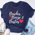 thumbnail image 2 of EcoLoom Beaches Booze Besties Weekend Bachelorette Getaway Short Sleeve Unisex T Shirt, 2 of 6