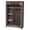 Dark Brown, variant on Tcbosik Portable Closet Wardrobe with Non-Woven Fabric Cover, 64"H Clothing Organizer with Side Pocket, Hanging Rod and Storage Shelves for Bedroom, Easy Assembly, Black