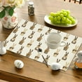 thumbnail image 5 of Beautiful Happy Easter Table Mat Spring Easter Placemats: Vintage Bunny Chick Design, 11.8x17.7" Flax Table Mats, Spring Holiday Dining Decor, for Kitchen, Parties, Gifts, 5 of 6
