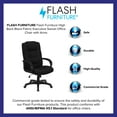 thumbnail image 4 of Flash Furniture Jessica High Back Black Fabric Executive Swivel Office Chair with Arms, 4 of 12