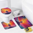 thumbnail image 4 of Astronaut's Cosmic Odyssey Shower Curtain Waterproof Bathroom Curtain Set with Hooks Home Decor Bathroom Curtains 4pcs, 4 of 8