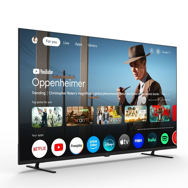 FPD 43 inch Smart TV, 4K UHD Google TV with Google Play Built in