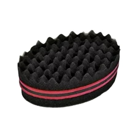 Hair Sponge Magic Twist Sponge Two Sides Dread Afro Coil Barber Hair Sponge for Men and Women Curl Curling Sponge Brush Foam Wave Sponge Big and Small Holes for Boy Girl Long Short Hair 1 Pcs