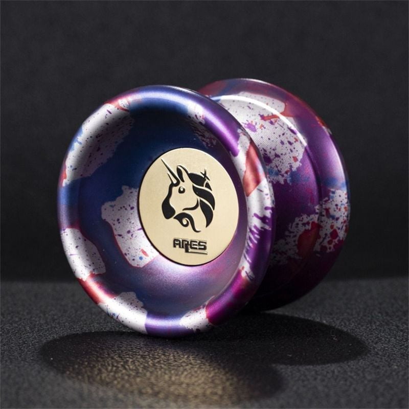 Fashion 10 Ball Bearing Metal Yoyo High Speed Unresponsive Yo Yo Toys Spinning String Alloy Aluminum Yoyo Ball Gift