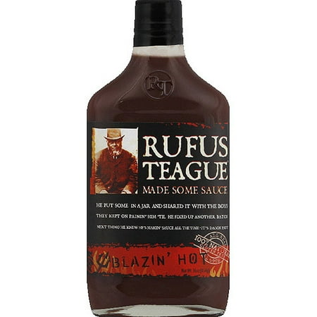 Rufus Teague Blazin' Hot Sauce, 16 oz, (Pack of 6)