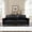 Black, variant on 78.5" Big Loveseat for Living Room, Apartment, Upholstered Breathable Faux Leather PU Couch, Loveseat (Black)