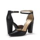 thumbnail image 3 of Zapatos de Tacón Alto Coco para Mujer DREAM PAIRS con Correa en el Tobillo Negro, 3 of 8