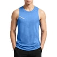 thumbnail image 4 of Agkizg Men Sleeveless Athletic Tank Tops, Quickly Dry Summer Running Basketball Shirts Lightweight Breathable Muscle Vests for Gym Training Workout Daily Sport Wear, 4 of 5