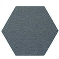 thumbnail image 2 of Furnish My Place Modern Indoor/Outdoor Commercial Solid Patrol Blue Rug, Modern Area Rug, Baby Nursery Mat, Pet-Friendly Carpet for Living Room, Playroom, Made in USA, 2' Hexagon - Set of 10, 2 of 6