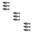 thumbnail image 2 of Yuarrent Señuelos de Pesca de 3 piezas, cebo falso vívido reutilizable de plástico con cuentas, cebos de natación portátiles, accesorio de Crankbait Type1 NO1 Yuarrent CBP501933, 2 of 6