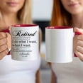 thumbnail image 3 of Customizaholic Personalized Retired Definition Mug - Funny Retirement Quote Design, Custom Name and Year Keepsake Gift, 3 of 5
